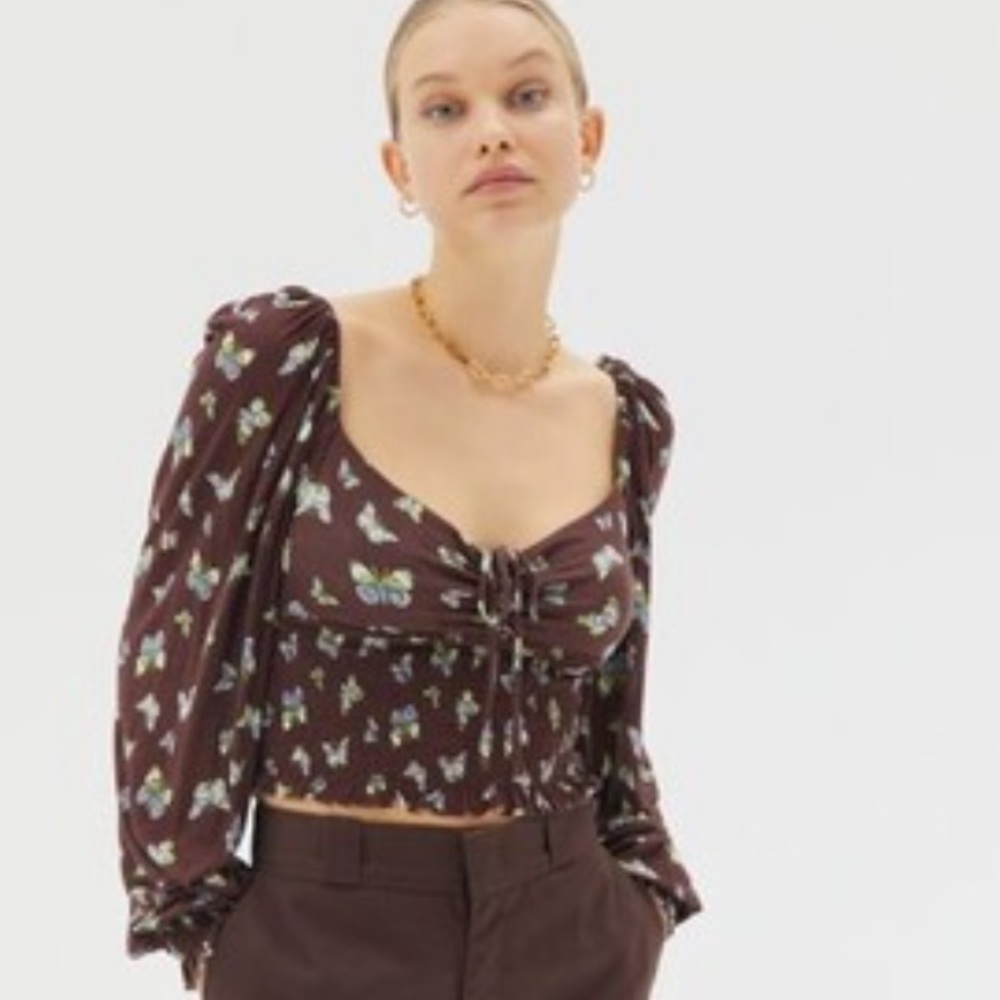 UO Old Soul Smocked Top